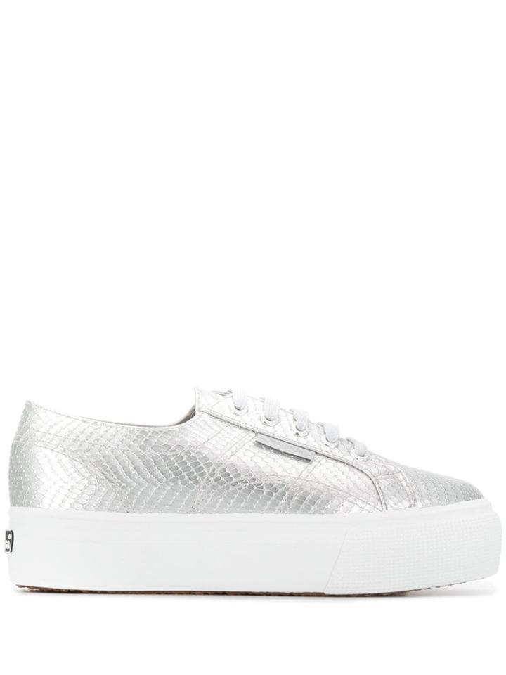 Superga 2790 Flatform Sneakers - Silver