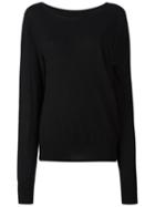 Mm6 Maison Margiela Slit Sleeve Knitted Blouse, Women's, Size: Xs, Black, Viscose/wool