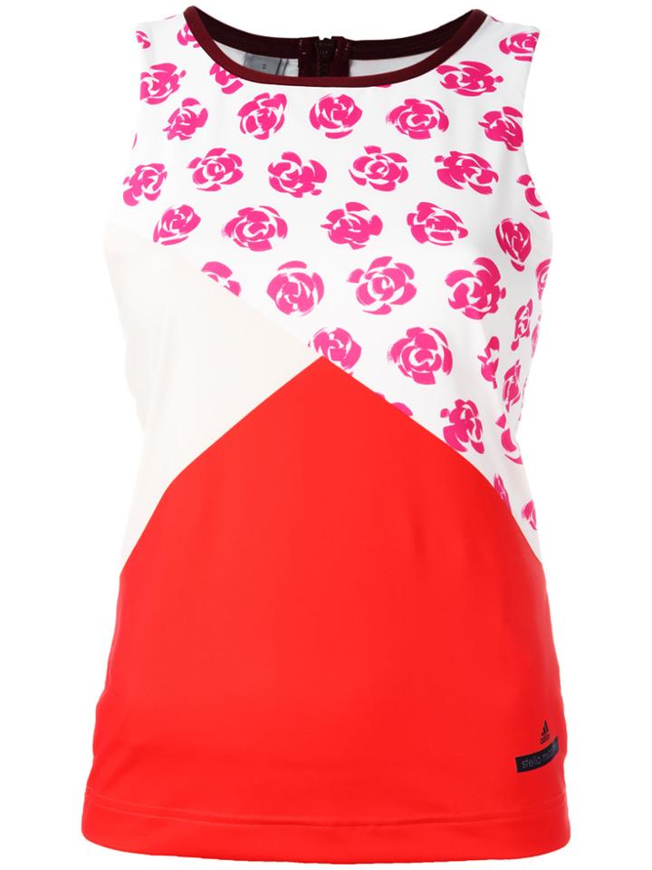 Adidas By Stella Mccartney Run Printed Tank Top - Pink & Purple