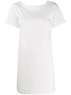Diesel Tape Detail T-shirt Dress - White