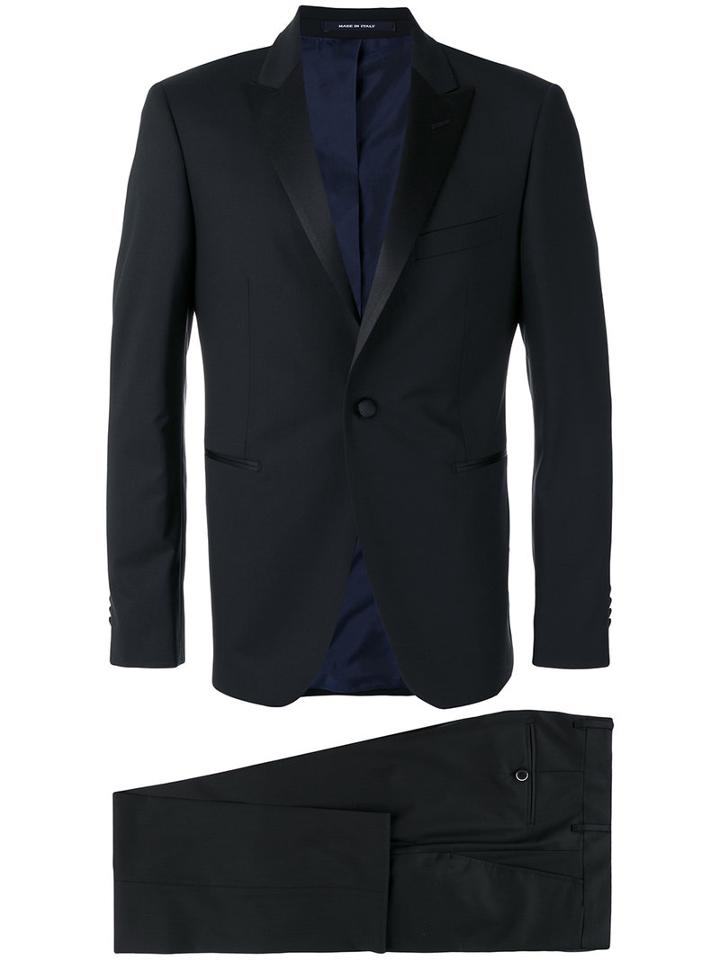 Dinner - Two Piece Evening Suit - Men - Virgin Wool/cupro - 52, Black, Virgin Wool/cupro