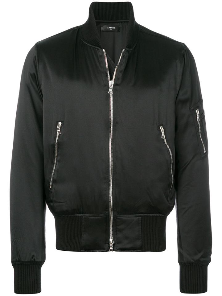Amiri Slim Fit Bomber Jacket - Black