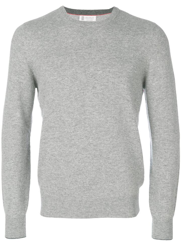 Brunello Cucinelli Crew Neck Jumper - Grey