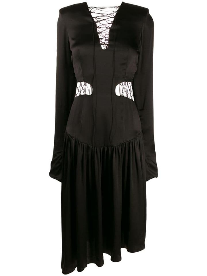 Matériel Tied Midi Dress - Black