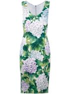 Dolce & Gabbana Hydrangea Print Dress - Green