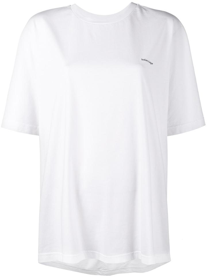 Balenciaga Cocoon Logo T-shirt - White