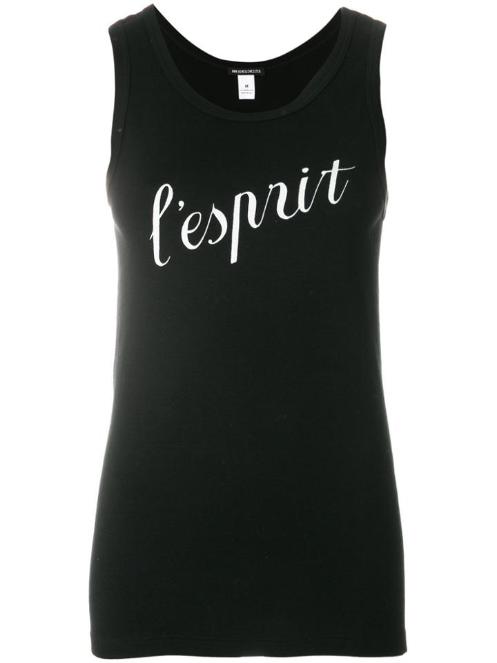 Ann Demeulemeester L'espirit Vest Top - Black