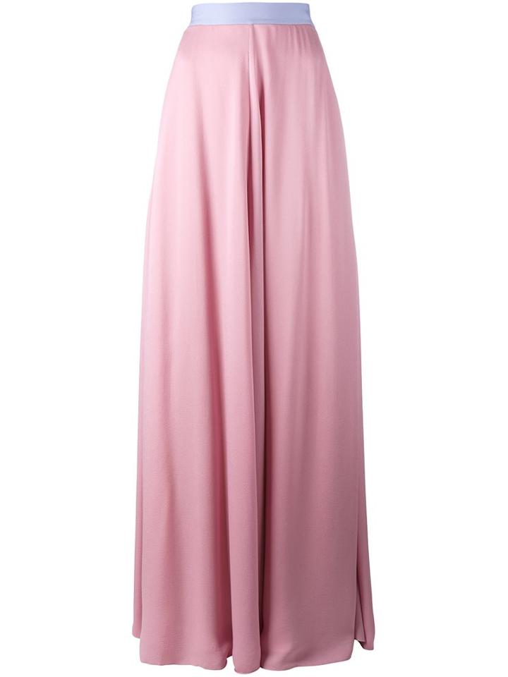 Roksanda Long Skirt, Women's, Size: 14, Pink/purple, Silk/polyamide/viscose