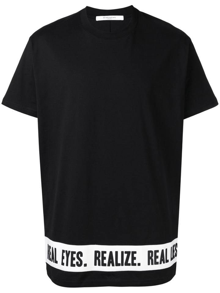 Givenchy Statement Hem T-shirt - Black