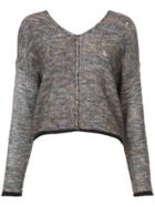 Raquel Allegra Space-dye V-neck Sweater - Multicolour
