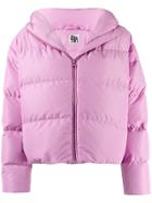 Bacon Cloud Hooded Puffer Jacket - Pink