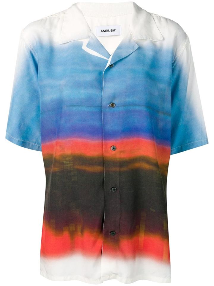 Ambush Gradient Camp Collar Shirt - Blue