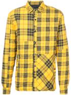 Mostly Heard Rarely Seen Quilted Plaid Shirt Jacket - Yellow & Orange