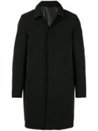 Attachment Concealed Front Coat - Black