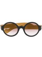 Moncler Eyewear Round Shape Sunglasses - Black