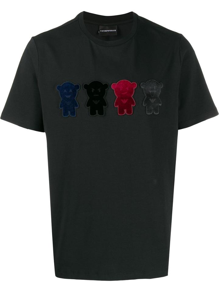 Emporio Armani Manga Bear T-shirt - Black