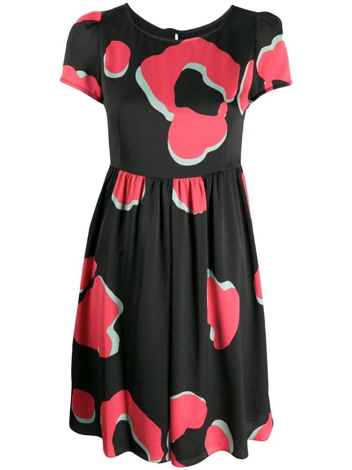 Emporio Armani Graphic Leopard Print Dress - Black