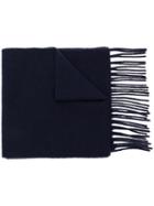 Acne Studios Embroidered Scarf - Blue