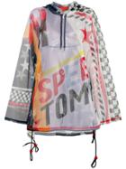 Hilfiger Collection Oversized Sheer Hoodie - Multicolour