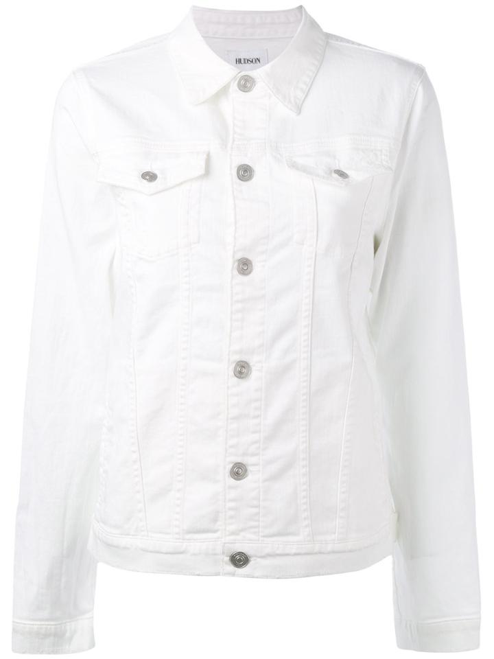 Hudson Denim Jacket, Women's, Size: Small, White, Cotton/spandex/elastane