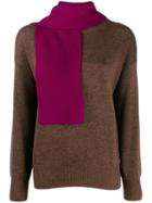 See By Chloé Scarf Neck Sweater - Brown