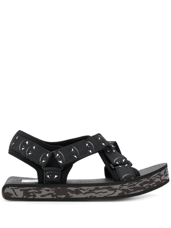 Kenzo Eye Flatform Sandals - Black