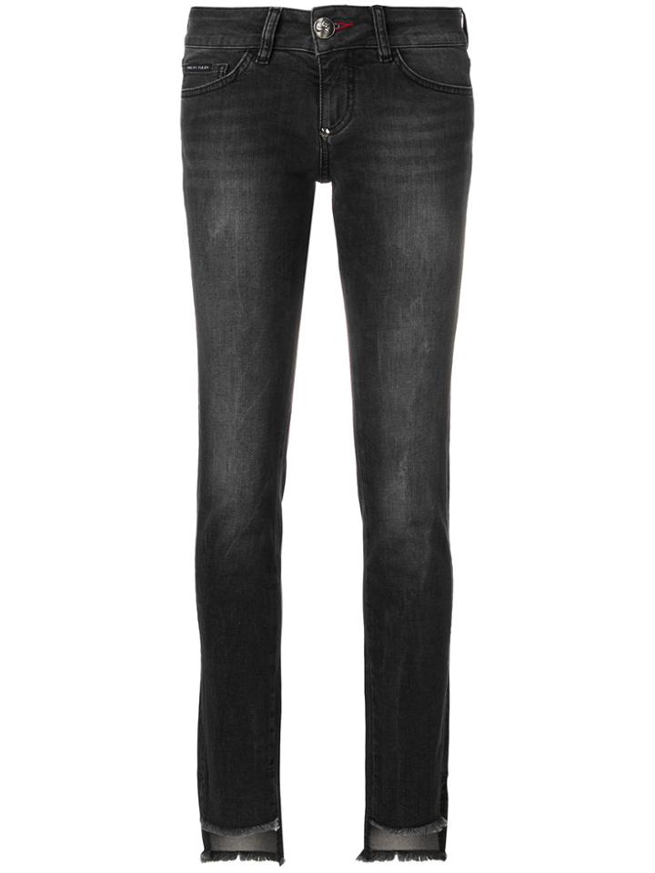 Philipp Plein Distressed Skinny Jeans - Grey