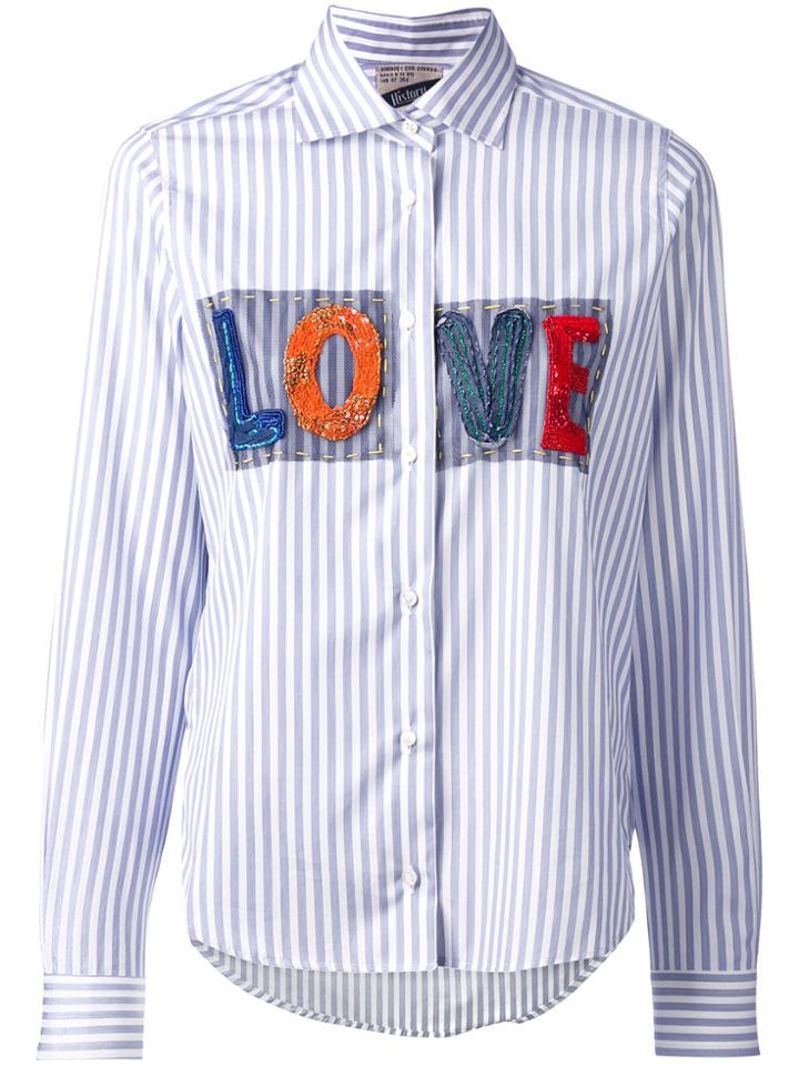 Zoe Karssen Eagle Embroidered Shirt - Black