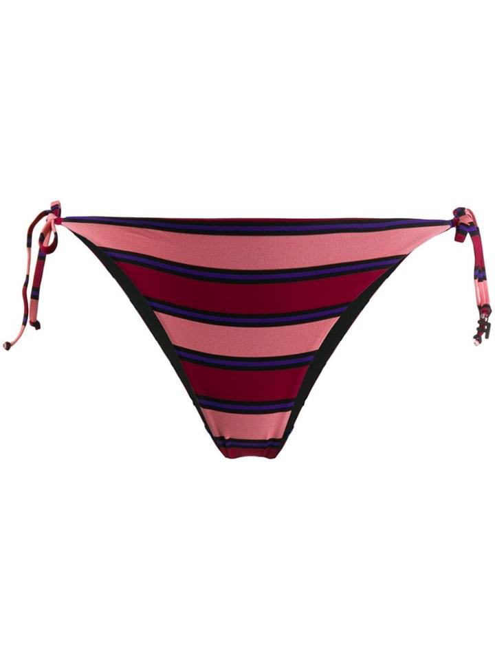 Fisico Striped Bikini Bottom - Pink