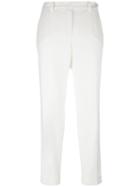 Loro Piana Straight Trousers, Women's, Size: 46, White, Cotton