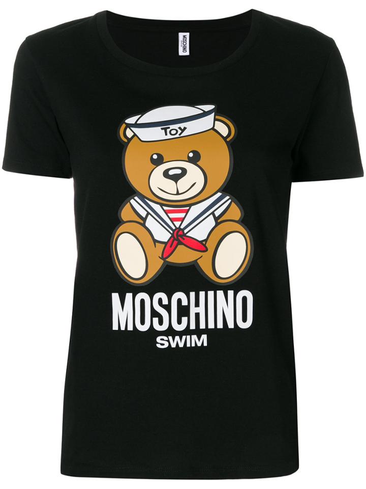 Moschino Swim Teddy T-shirt - Black
