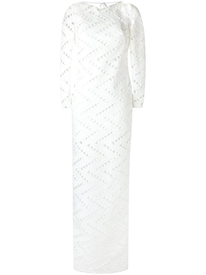 Tufi Duek Cut Out Details Dress, Women's, Size: 38, White, Polyester