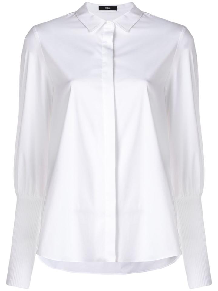 Steffen Schraut Ribbed Cuffs Shirt - White