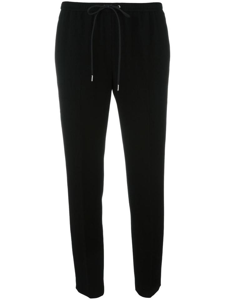 Alexander Wang Straight-leg Trousers, Women's, Size: 2, Black, Cupro/polyester