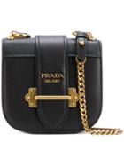 Prada Cahier Cross-body Bag - Black