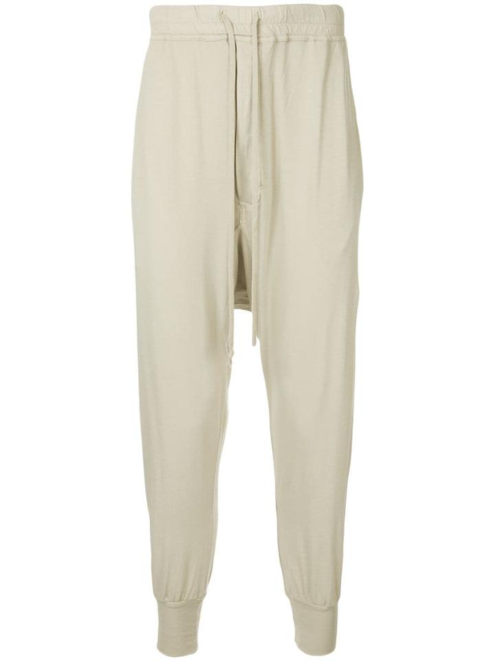 Rick Owens Drkshdw Drop Crotch Track Pants - Neutrals