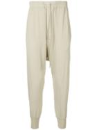 Rick Owens Drkshdw Drop Crotch Track Pants - Neutrals