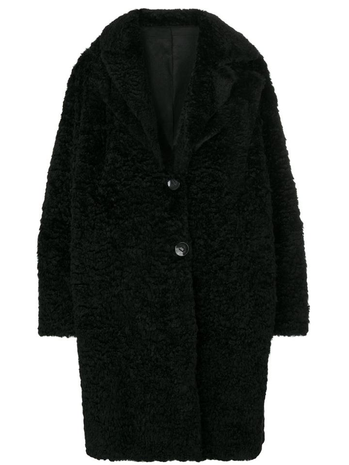 Salvatore Santoro Single Breasted Coat - Black