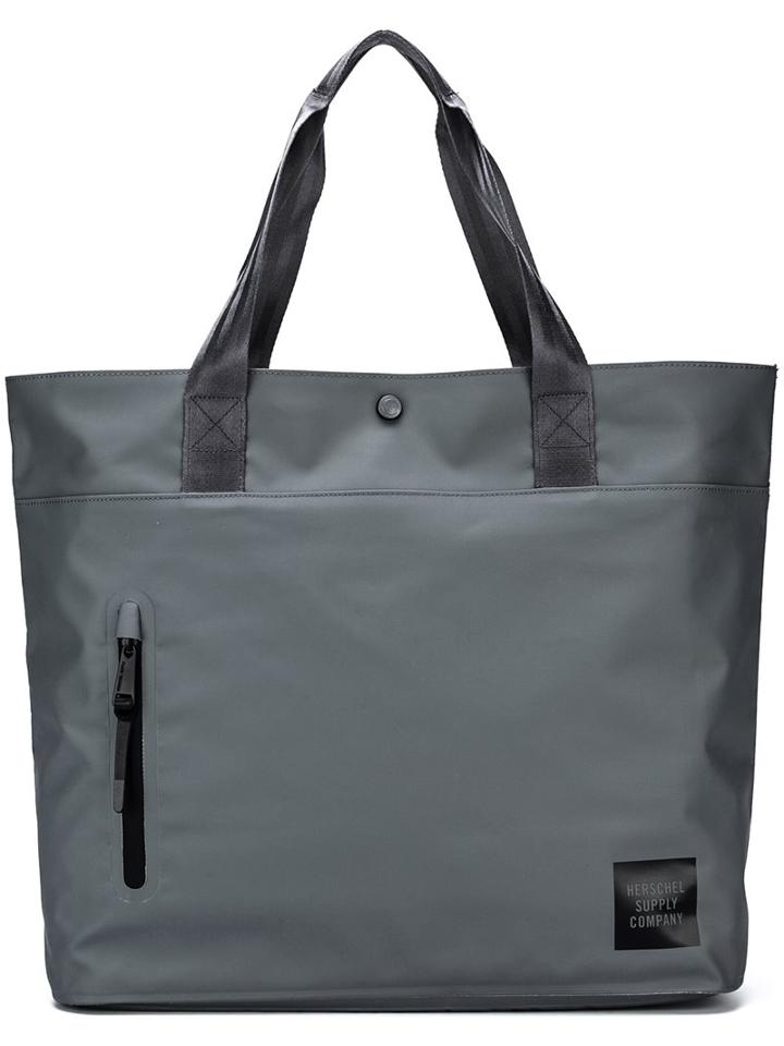 Herschel Supply Co. Logo Print Tote Bag, Adult Unisex, Grey, Polyester/pvc