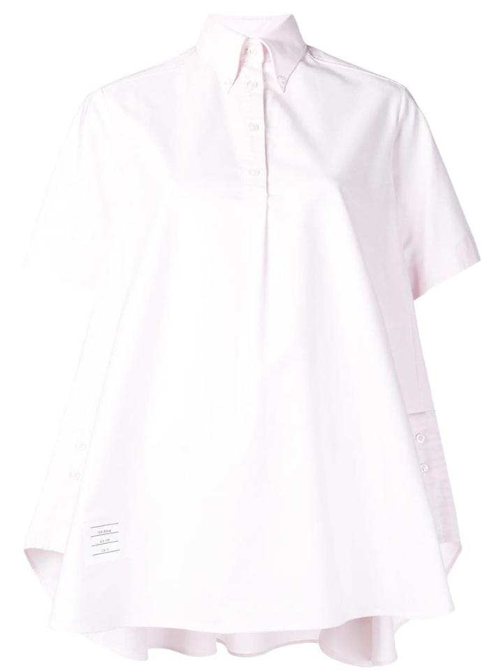 Thom Browne Oxford Oversized Circle Shirtdress - Pink