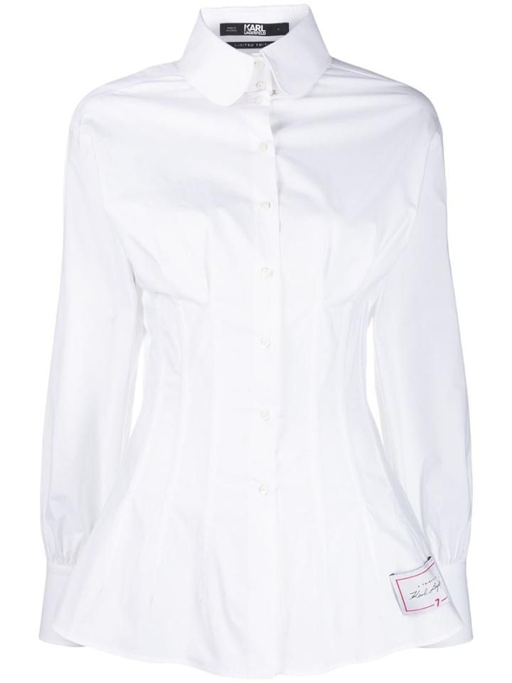 Karl Lagerfeld Tribute Shirt By Carine Roitfeld - White