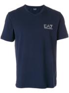 Ea7 Emporio Armani Logo Detail T-shirt - Blue
