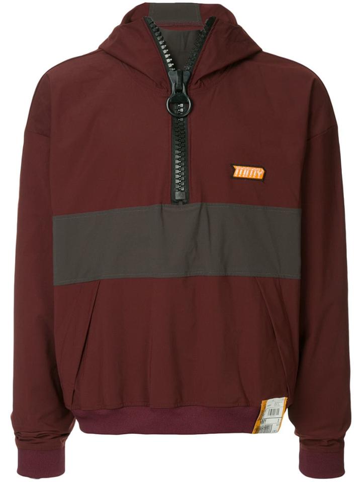 Maison Mihara Yasuhiro Front Zipped Jumper - Red