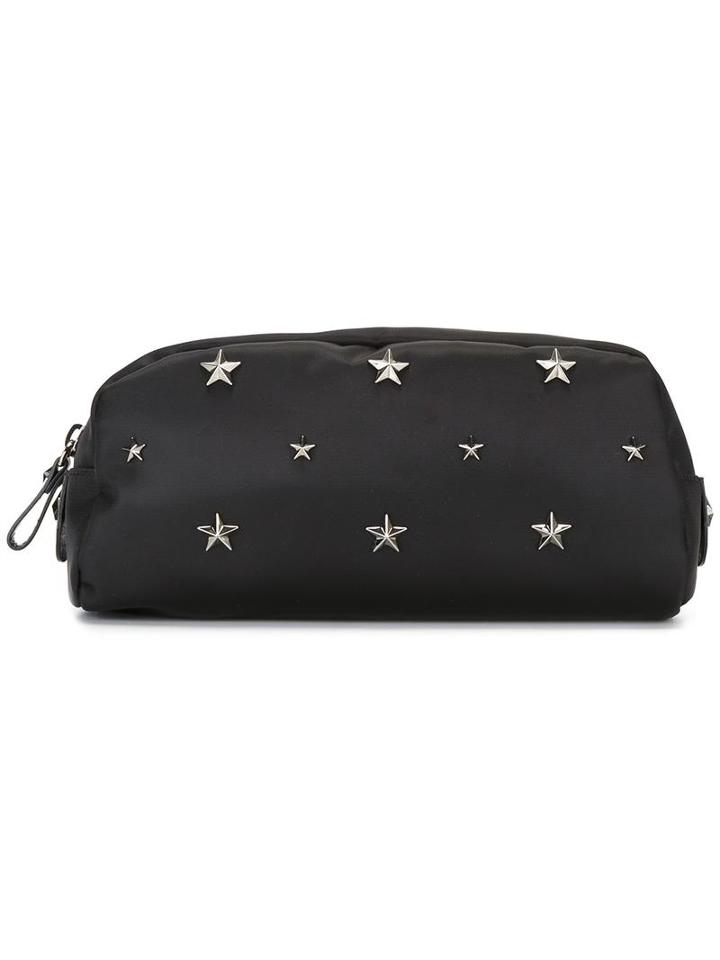 Red Valentino Star Studded Makeup Bag, Women's, Black, Leather/nylon