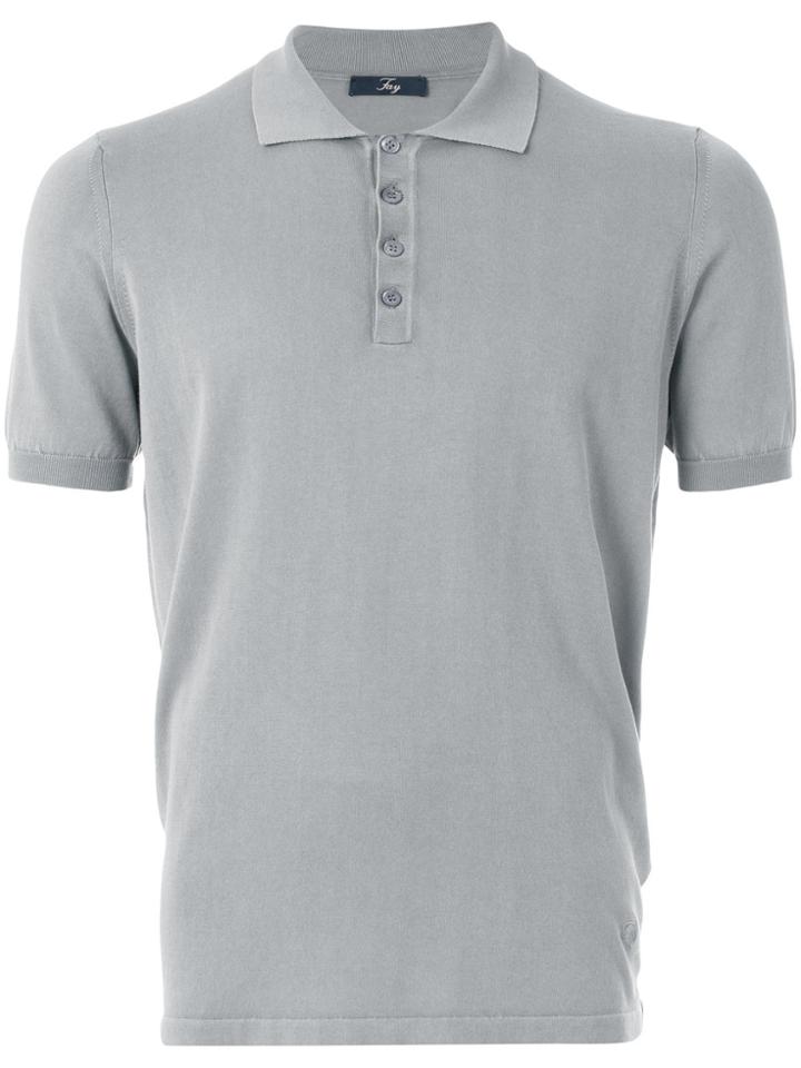 Fay Classic Polo Shirt - Grey
