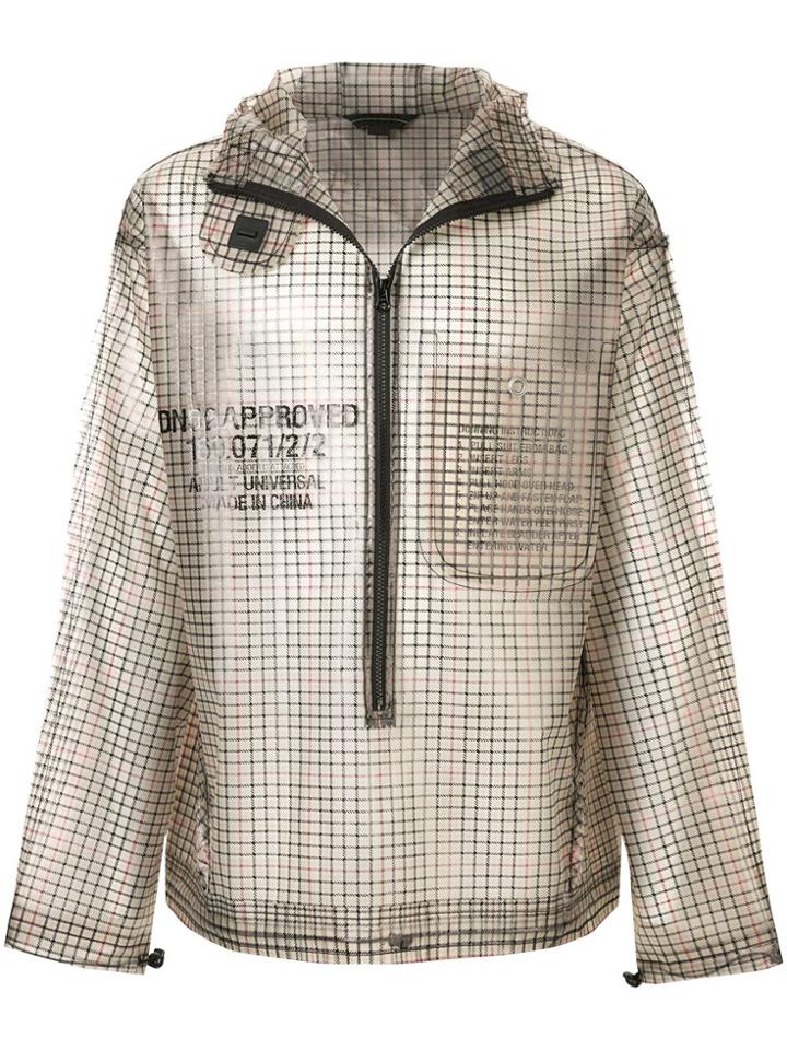 Sankuanz Check Pattern Jacket - Brown