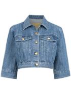 Michael Michael Kors Wide Slv Dnm Jkt - Blue