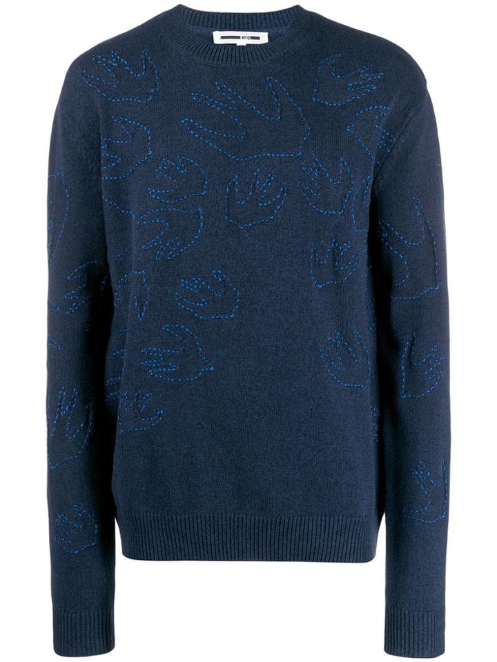 Mcq Alexander Mcqueen Swallow Jumper - Blue