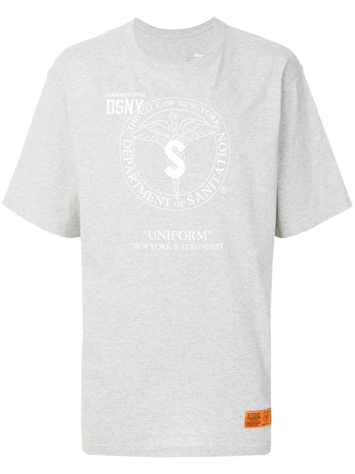 Heron Preston Crest Printed T-shirt - Grey