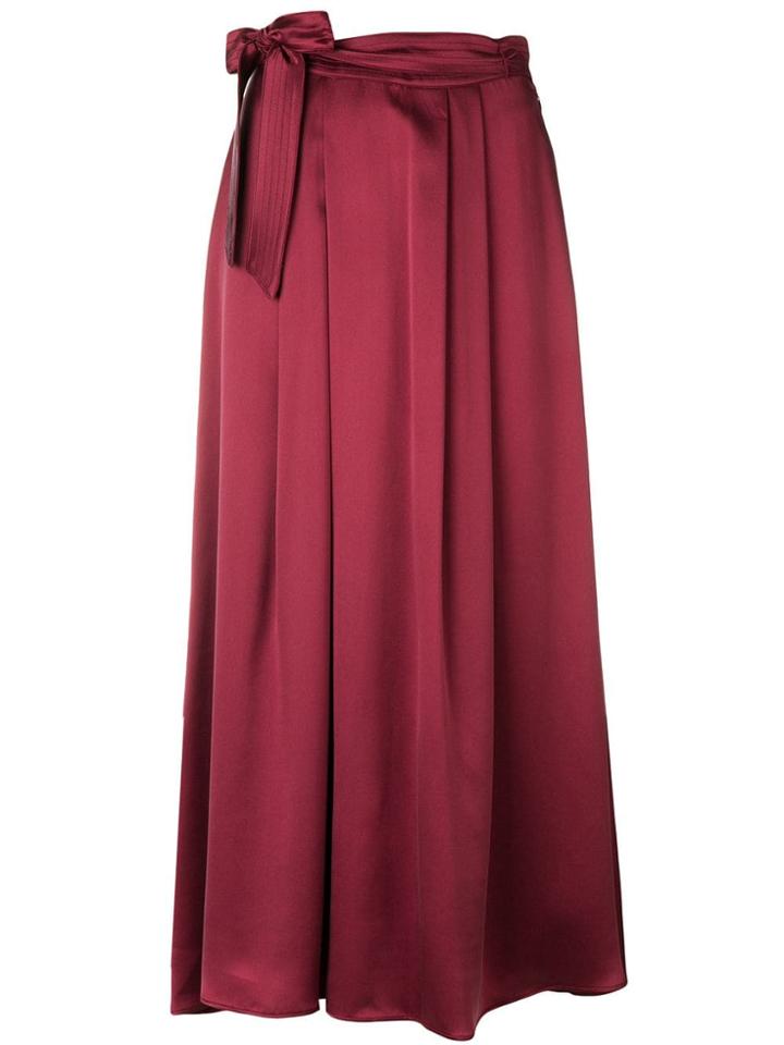 Forte Forte High Waisted Maxi Skirt - Red